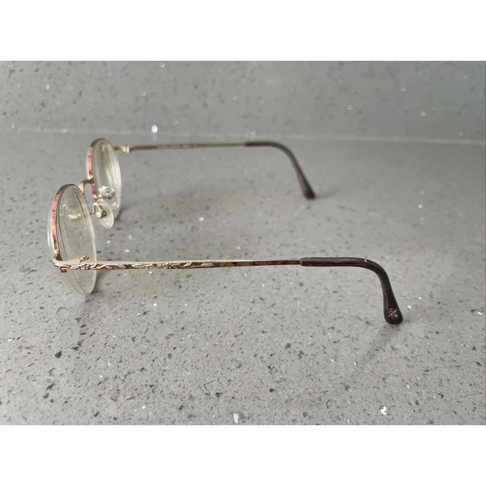 Laura Ashley Erica Harvest EYEGLASSES FRAMES ONLY 46-18-135  Round half rim